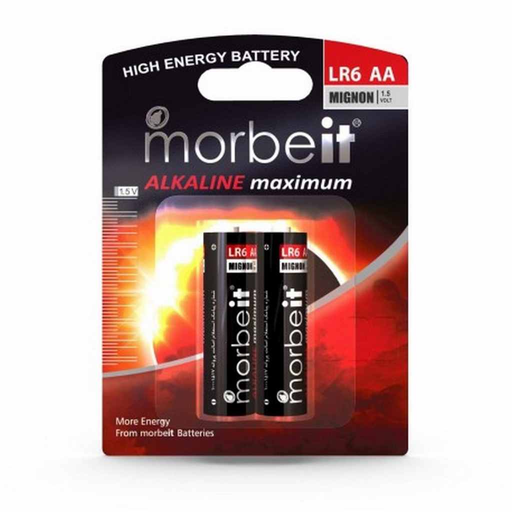 موربیت باطری قلمی کارتی آلکالاین2عددی18بسته