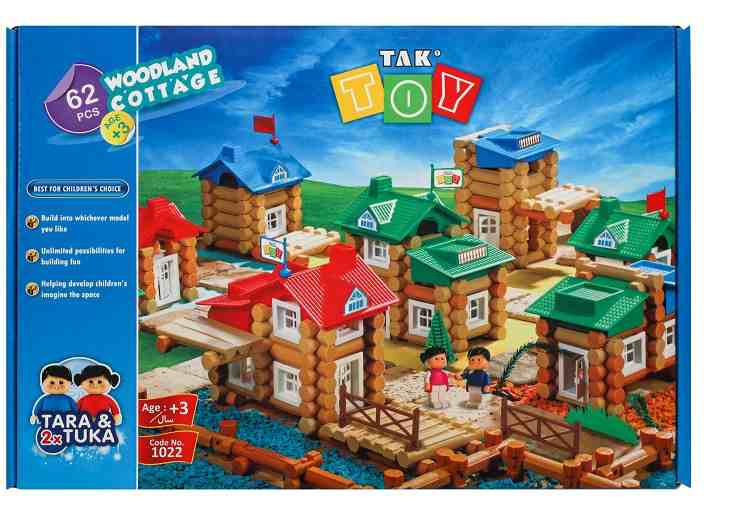 تکتوی کلبه جنگلی 62 تکه