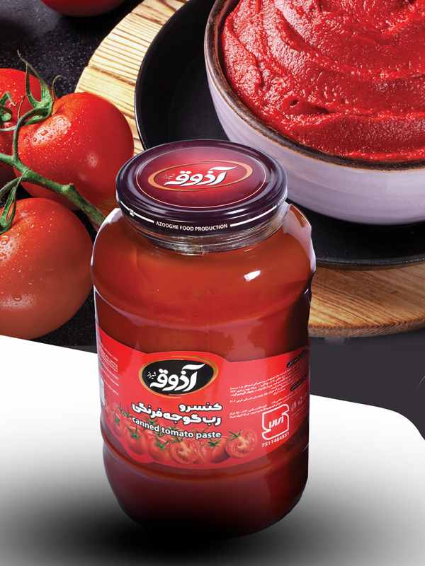 آذوقه رب گوجه فرنگی شیشه1500گرم6عددی