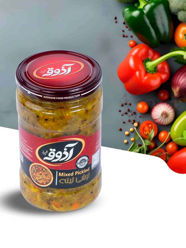 آذوقه ترشی لیته شیشه750گرم12عددی