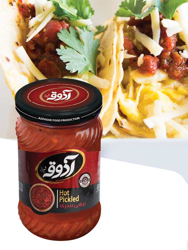 آذوقه ترشی بندری شیشه750گرم12عدد
