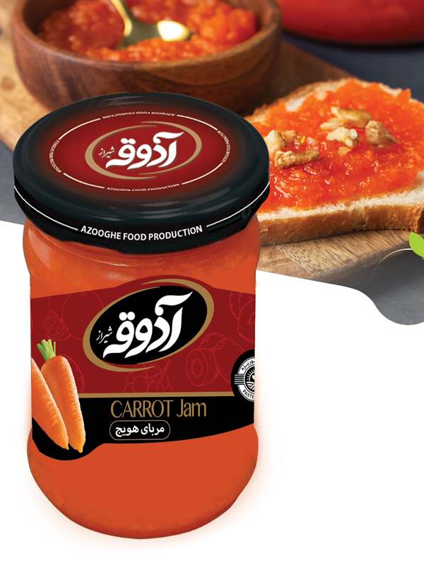 آذوقه مربای هویج شیشه 750گرم12عددی