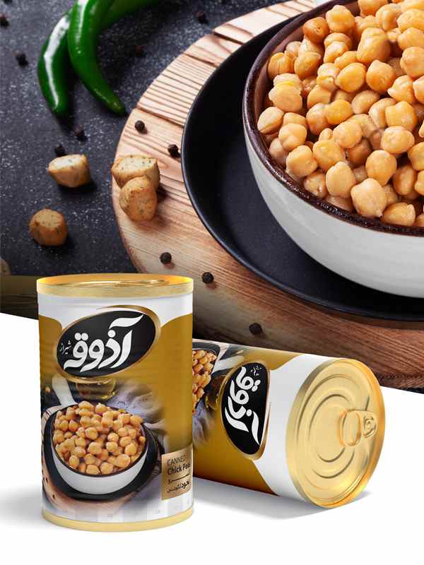 آذوقه کنسرو نخود طلایی 400گرم12عددی