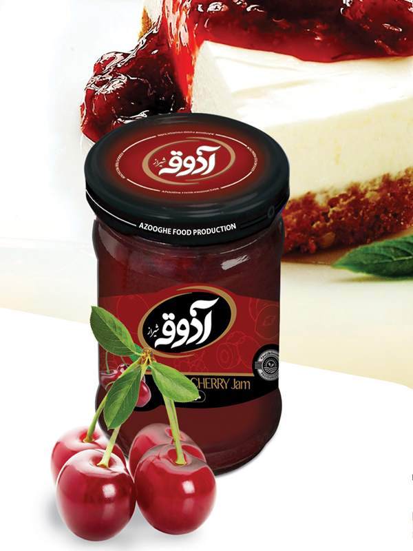 آذوقه مربای آلبالوشیشه 750گرم12عددی182