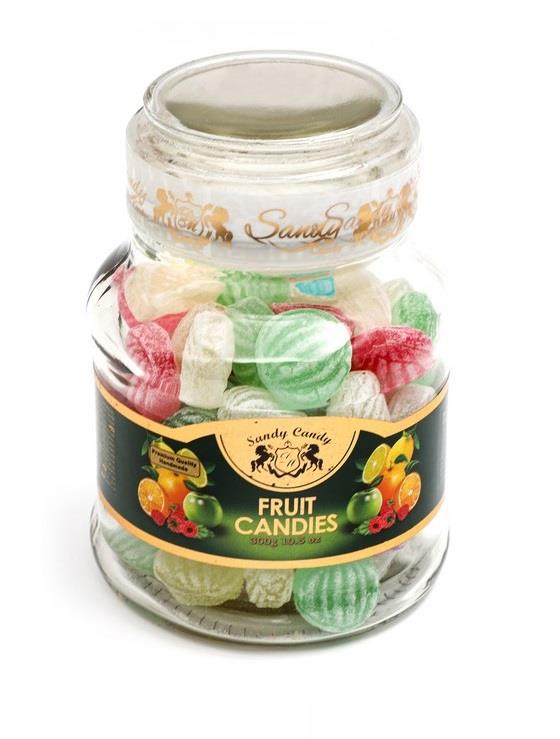 سندی آبنبات شیشه با طعم مخلوط میوه 300 گرمی