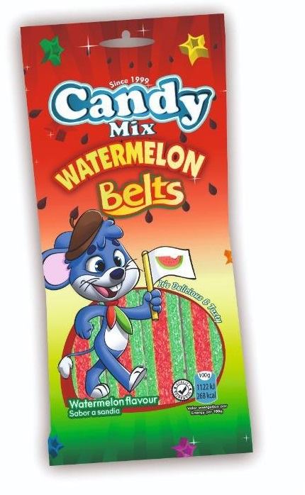 پاستیل نواری هندوانه 85گرم کندی کد0065