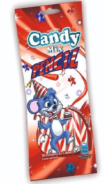 پاستیل مدادی خامه توت فرنگی 85 گرم کندی کد 0126