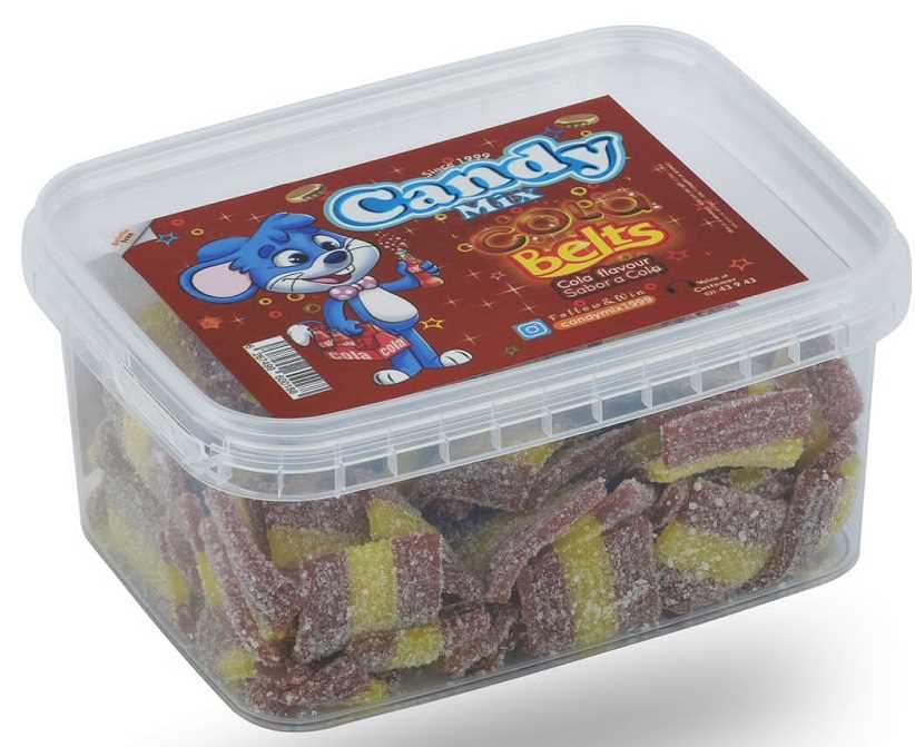 پاستیل نواری نوشابه ای لقمه ای225گرمی کندی کد0188