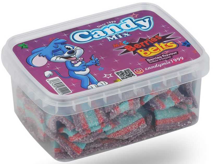 پاستیل نواری بریز لقمه ای 225گرمی کندی کد0201