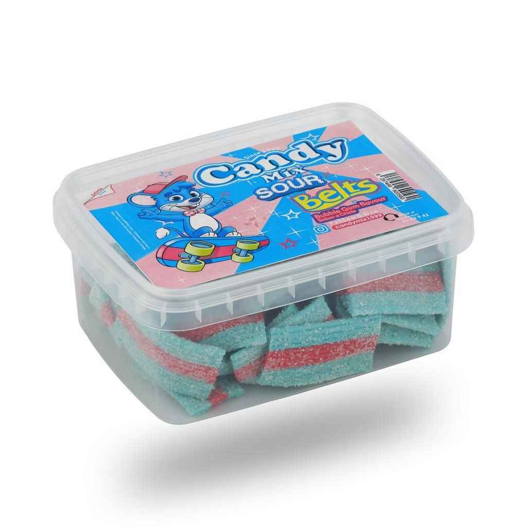 پاستیل نواری آدامسی لقمه ای 225گرمی کندی