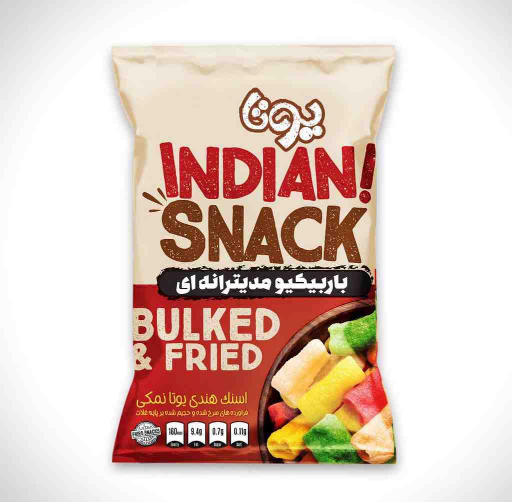 یوتا اسنک هندی باربیکیو مدیترانه 28 عددی75گرم