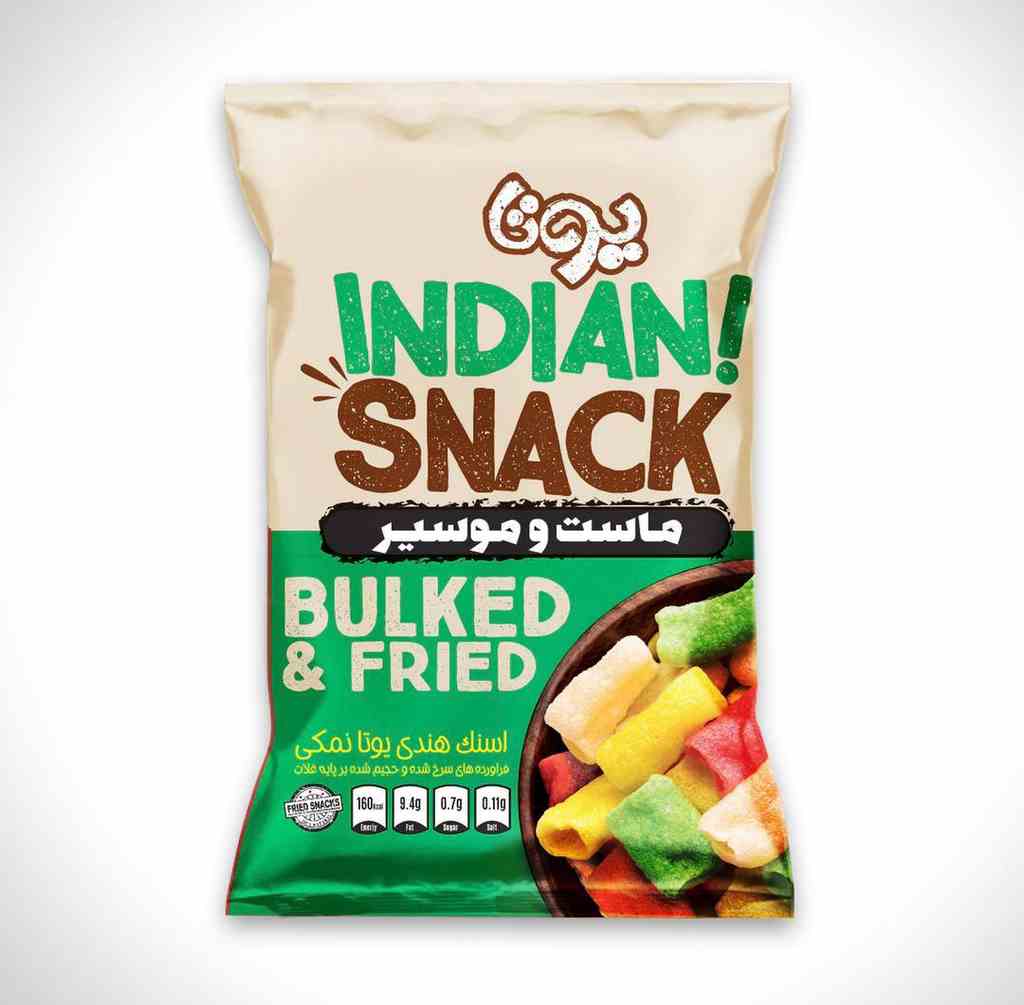 یوتا اسنک هندی ماست و موسیر 28عددی75گرم