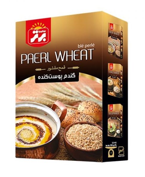 برتر گندم پوست کنده 350گرم جعبه12عددی