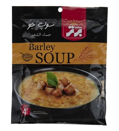 برتر سوپ جو نيمه آماده 70گرم 12عددی سلفونی