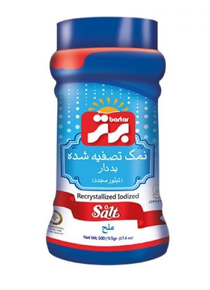 برتر نمک یددار تبلور مجدد 500 گرم 12 عددی قوطی