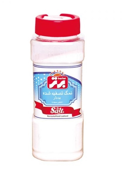 برتر نمک یددار تصفیه شده250 گرم پت12 عددی