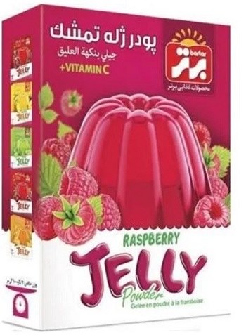 برتر پودر ژله تمشک  100 گرم جعبه12عددی