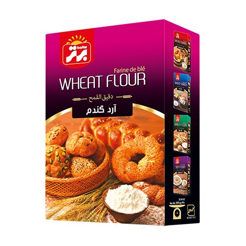 برتر آرد سفید 300 گرم جعبه12عددی