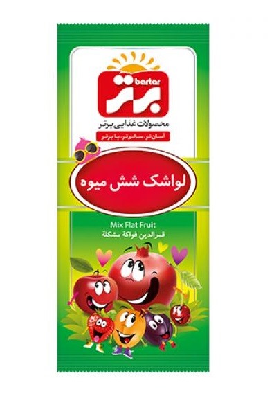برتر لواشک چندمیوه 30 گرم 10عددی