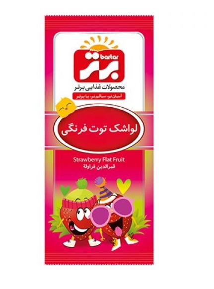 برتر لواشک توت فرنگی 30 گرم 10عددی