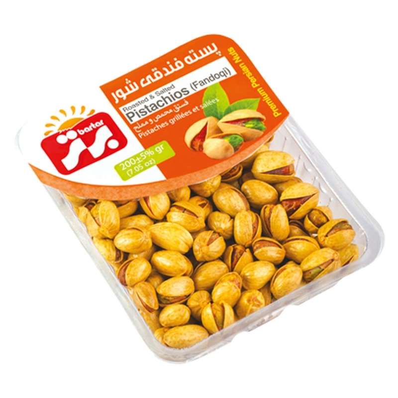 برتر پسته اکبری شور سیل وکیوم 200 گرم12عددی