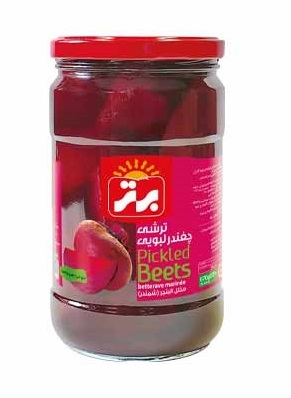 برتر ترشی چغندر لبویی 670 گرم12عددی