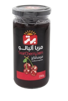 برتر مربا آلبالو 290 گرم شیشه 12 عددی