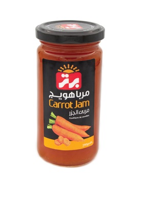 برتر مربا هویج شیشه 290 گرم 12 عددی