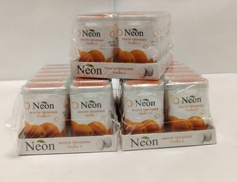 قرص خوش بوکننده دهان نئون پرتقال استند12عددی