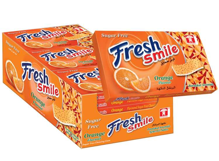 Fresh آدامس بدون شکر پرتقال24عددی