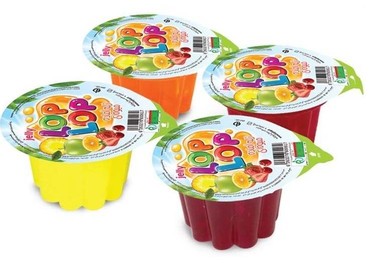 لپ لپ ژله لیوانی ١٠٠ گرمی  ٢٧ عددی