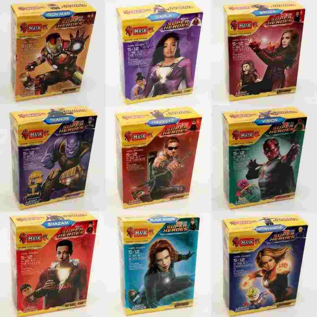 لگو ماسک ١٨ عددی استند -N ابر قهرمانان