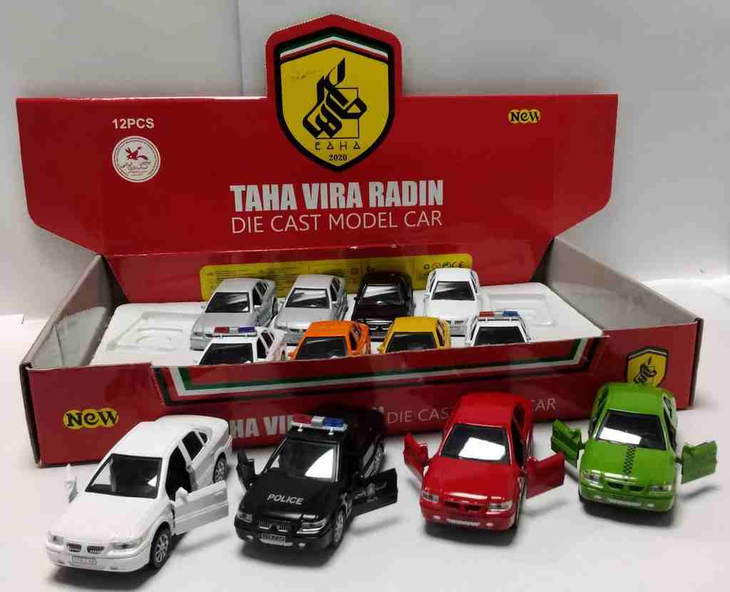 طاها ماشین فلزی سمند عقب کش 12 عددی