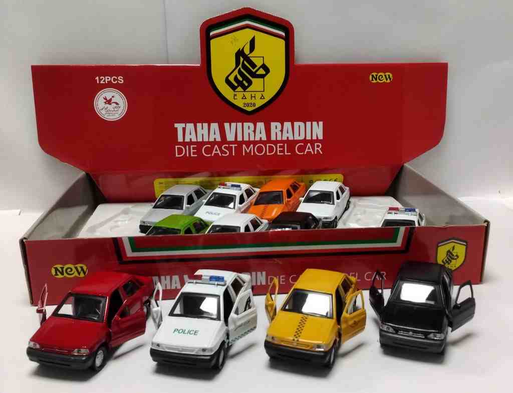 طاها خودرو فلزی پراید عقب کش 12 عددی