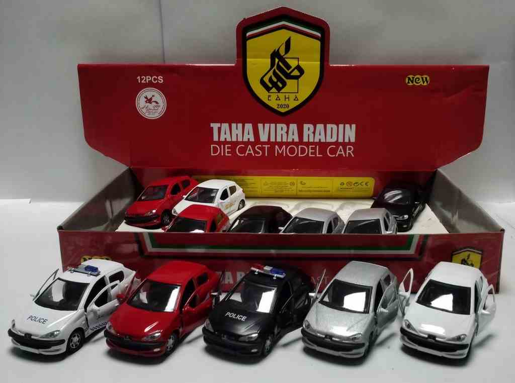 طاها خودرو پژو 206فلزی عقب کش 12 عددی