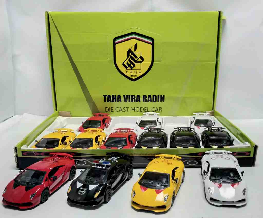 طاها خودرو لامبورگینی فلزی عقب کش جور 12 عددی