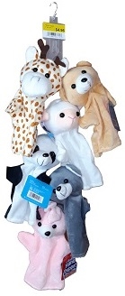 عروسک نمایش دستی خارجی مختلف آویز6عددی