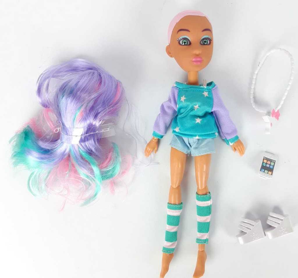 عروسک دخترانه توپرمفصلیLOLAخارجی5تکه26سانت