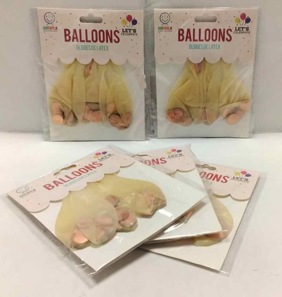 بادکنک بسته 5 تایی پولک دار پک10بسته ای