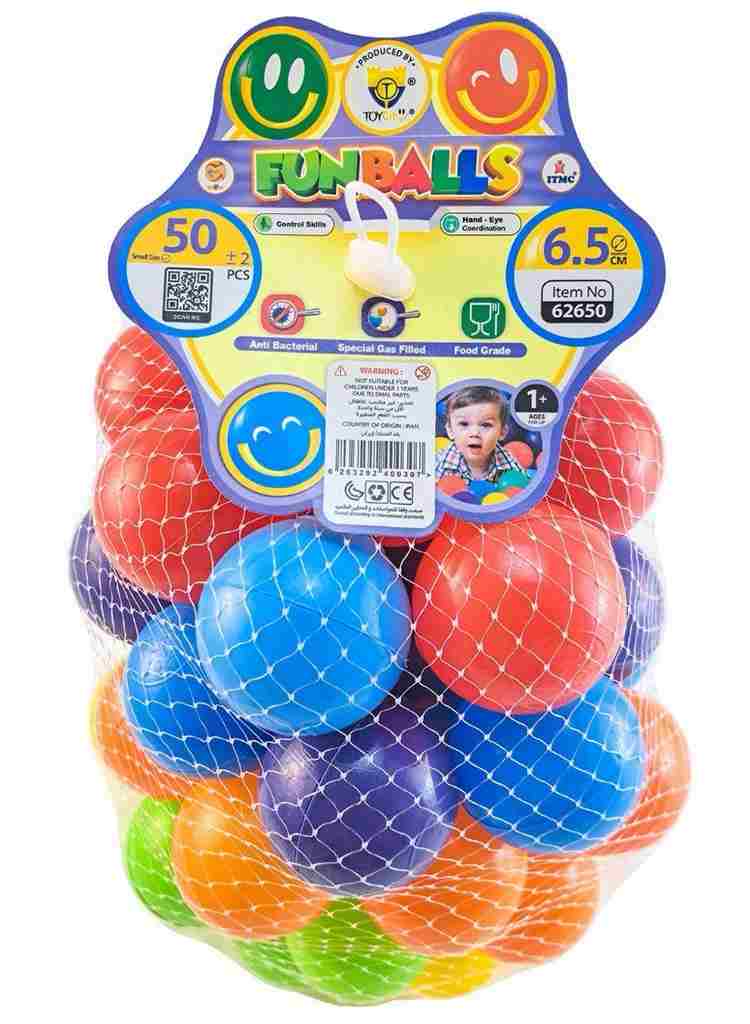 توپ پلاستیکی کوچک توری 50عددی