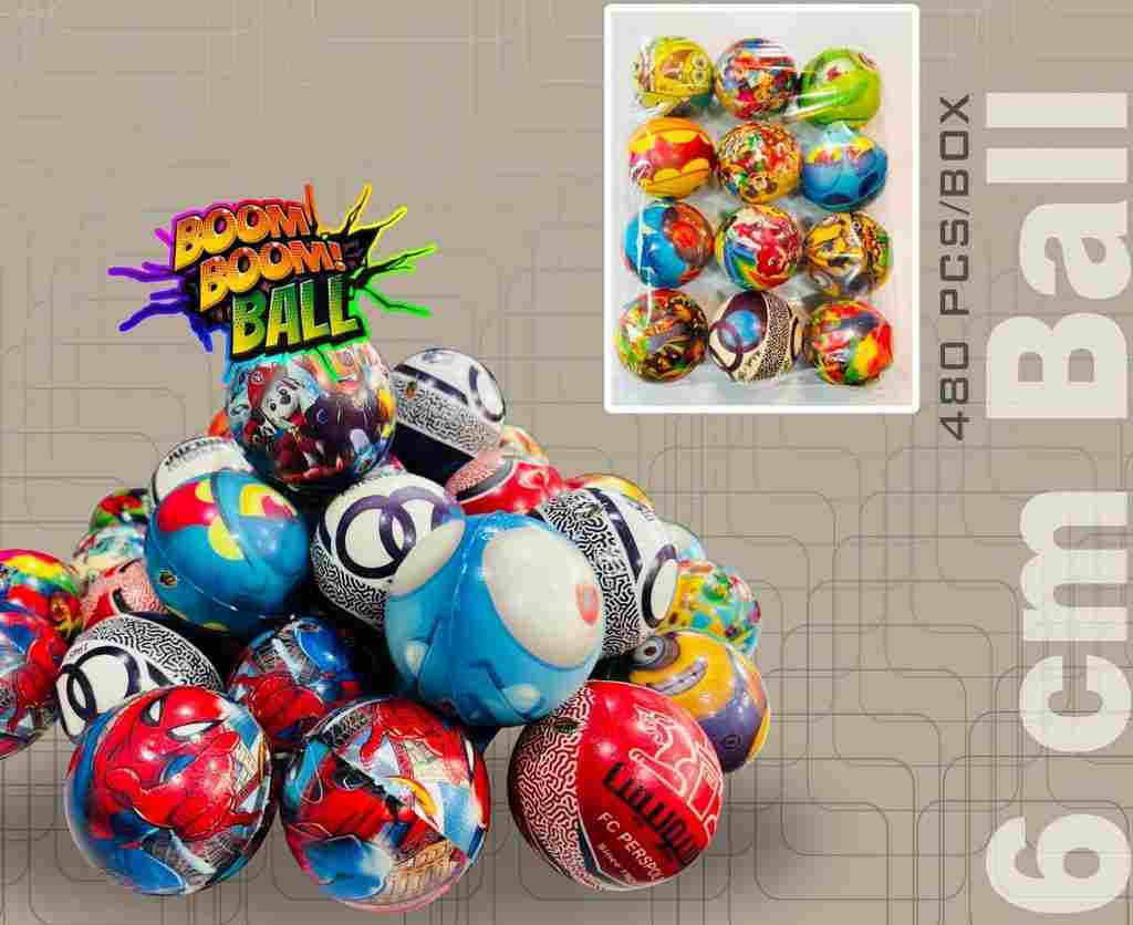 بوم بال توپ اسفنجی 6سانت12عددی سایز1