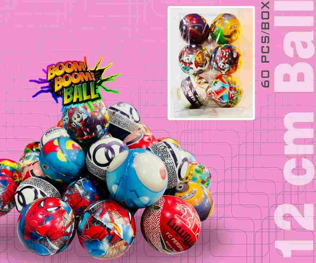 بوم بال توپ اسفنجی 12سانت 6عددی سایز4