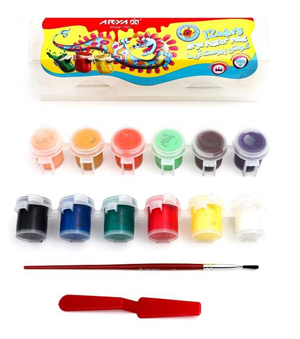 آریا گواش 12 رنگ پیوسته کوچک طلقی 4015