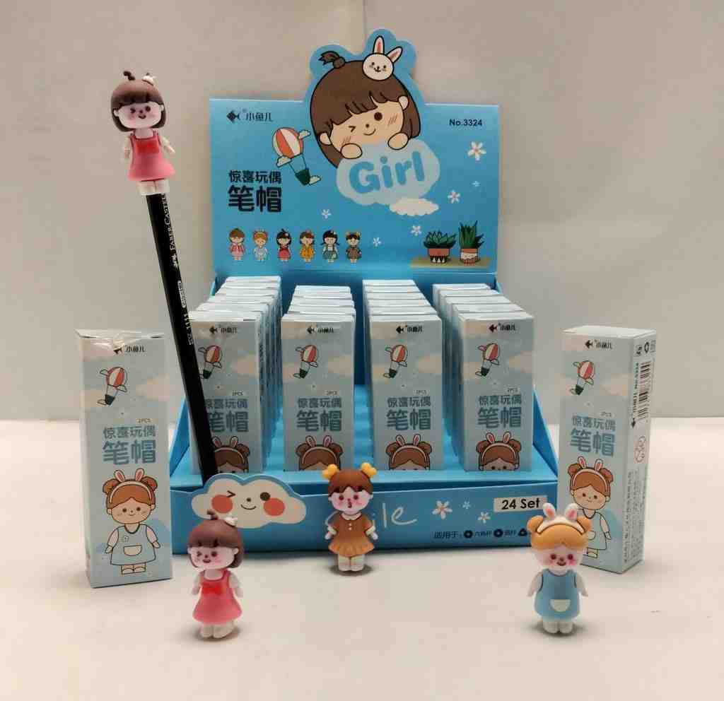 سرمدادی دخترانه خارجی24 پک 2 عددی در استند