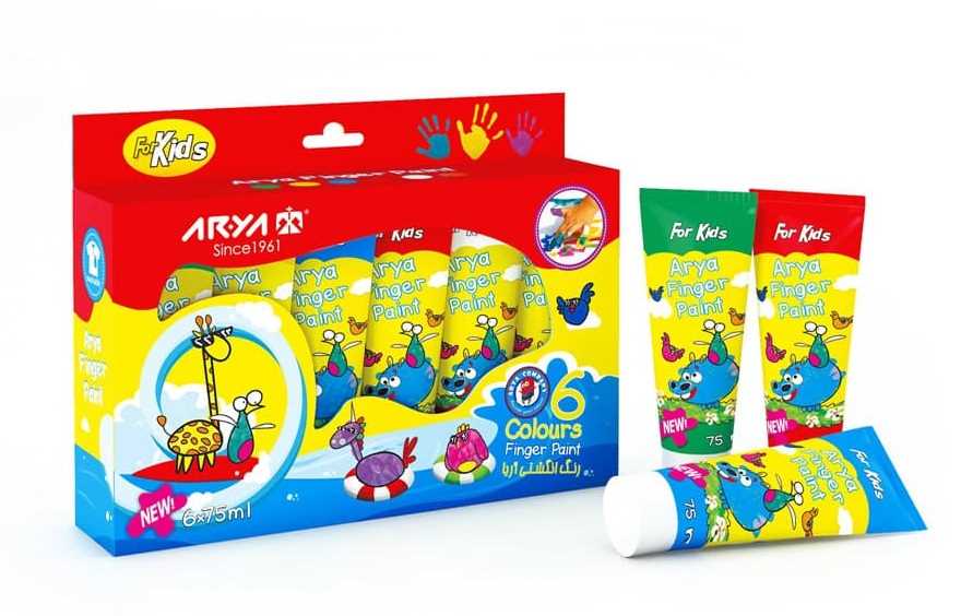 آریا رنگ انگشتی تیوپی6رنگ 7015